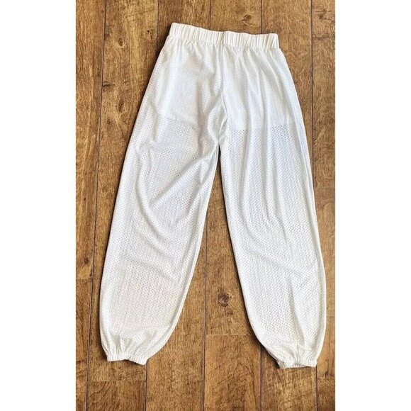 Blue Life Women's White Mesh Track Pants Size Large $140 New without tag - Picture 10 of 14